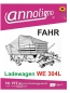 Preview: Fahr Ladewagen Typ WE 304 L Bild- Bedienungsanleitung & Bild- Ersatzteilliste & Explosionszeichnungen - annoligno 197 -
